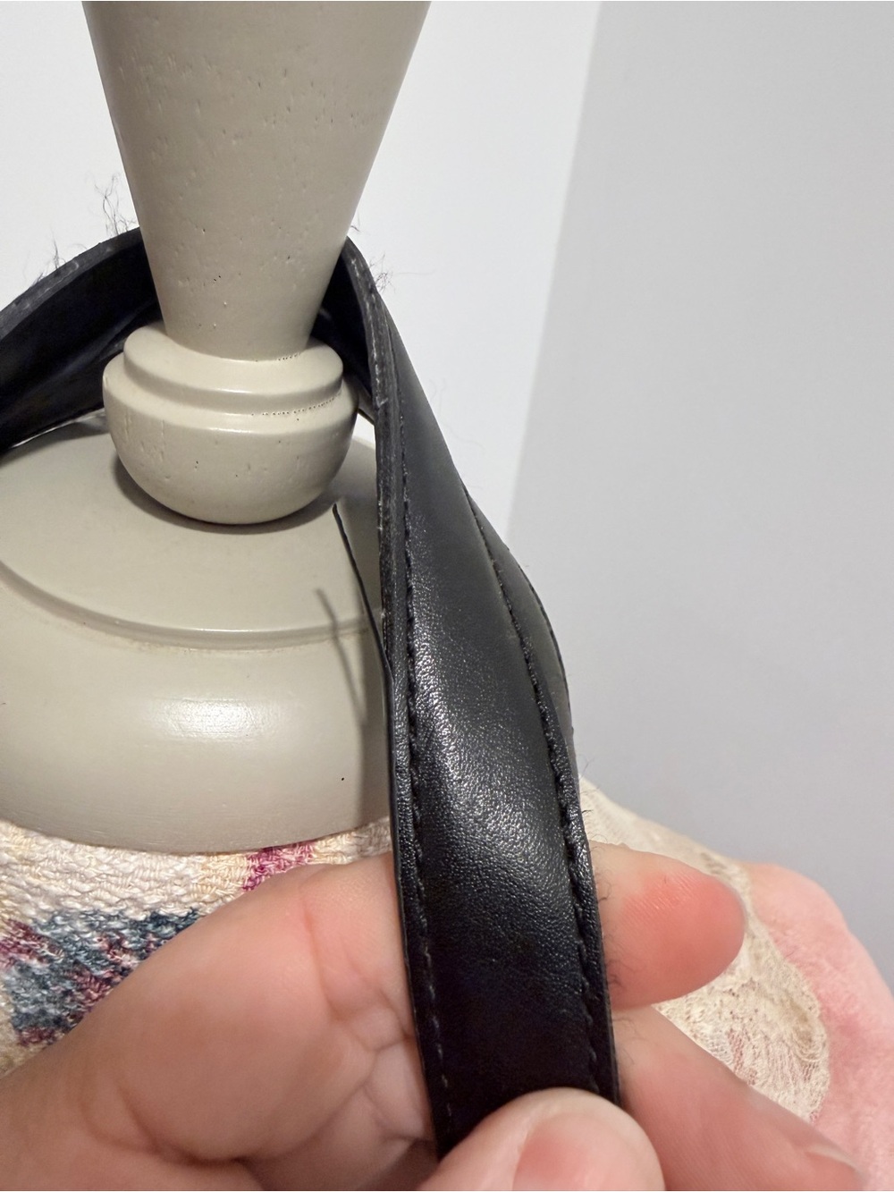 Tory Burch Black & Natural Canvas Logo Tote - Picture 5 of 7